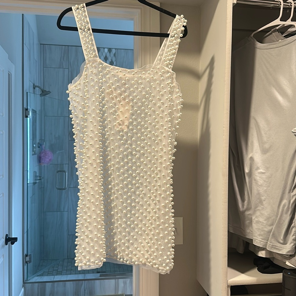 LoveShackFancy White Mini Dress